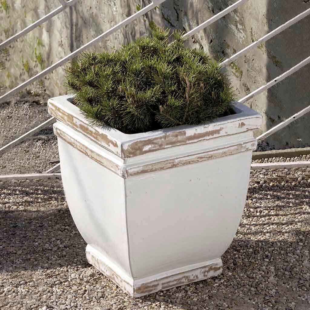 Square Rolled Rim-Ant White - S/3