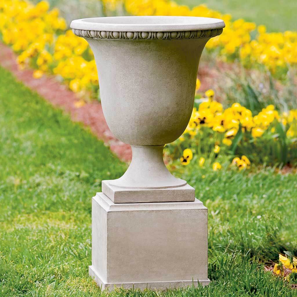 Williamsburg Egg and Dart Urn with Classic Short Pedestal