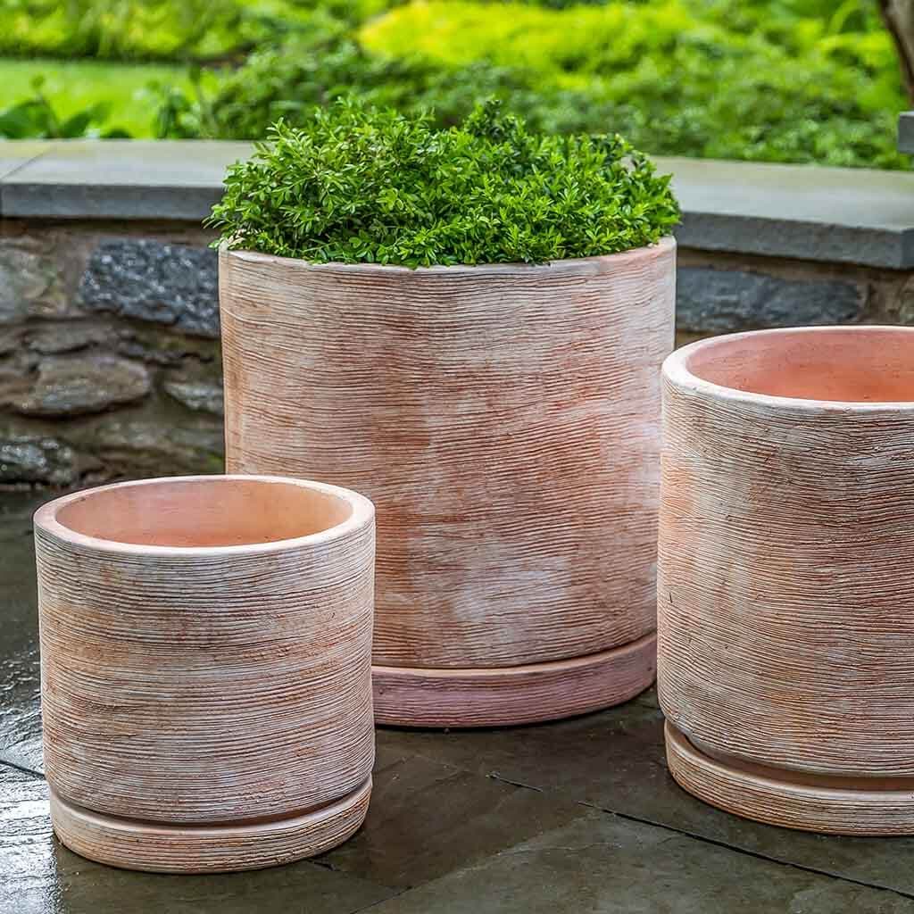 Sgraffito Planter - S/3