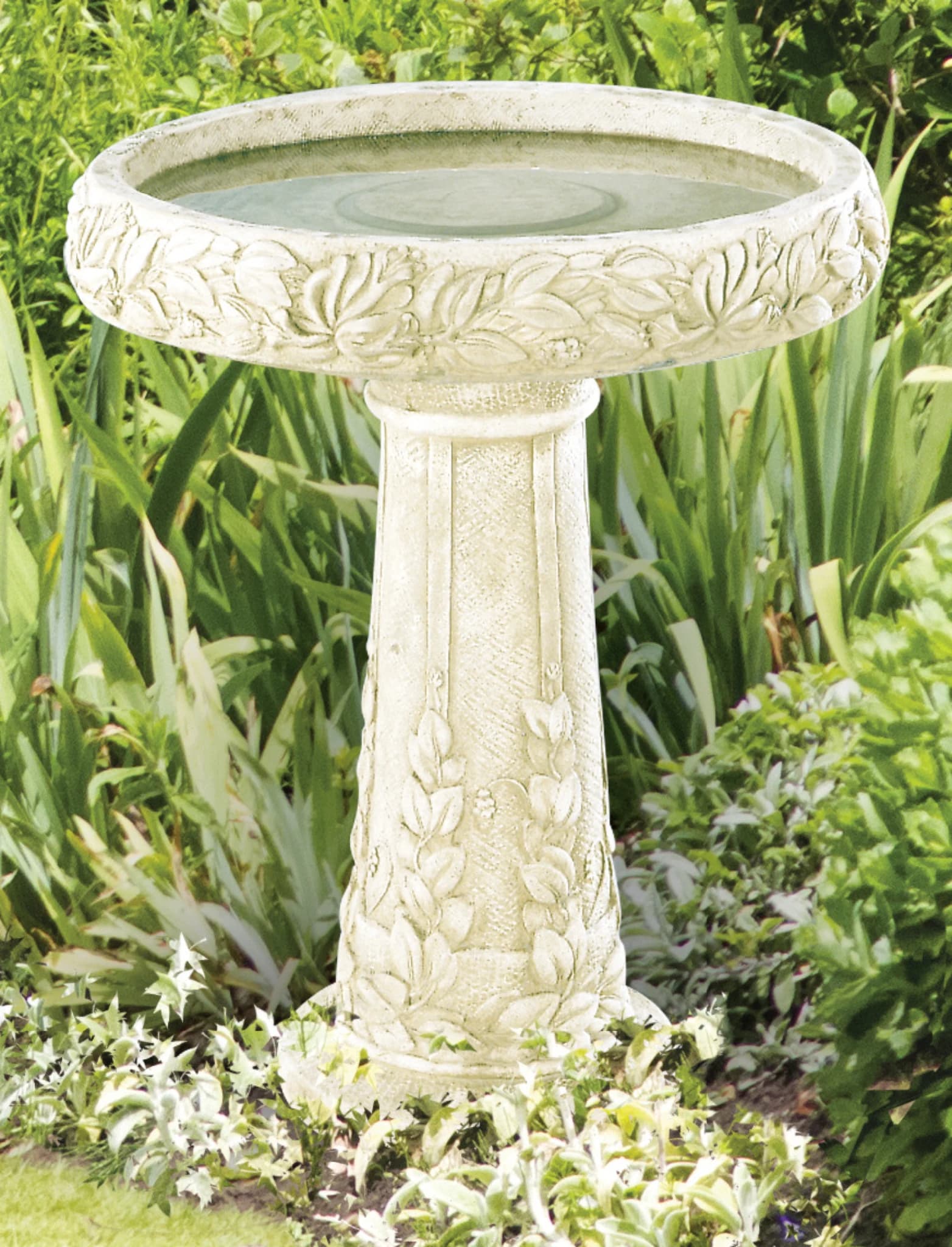 Honeysuckle Birdbath