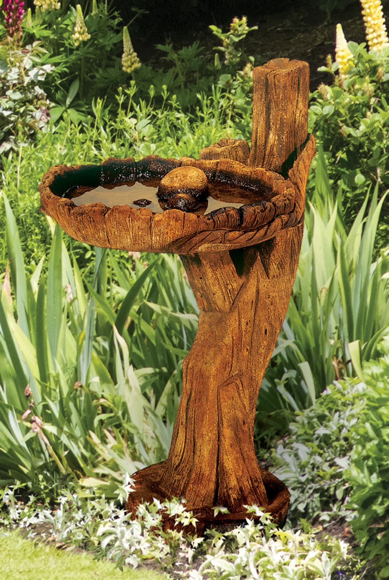 Rope ‘n’ Timber Birdbath
