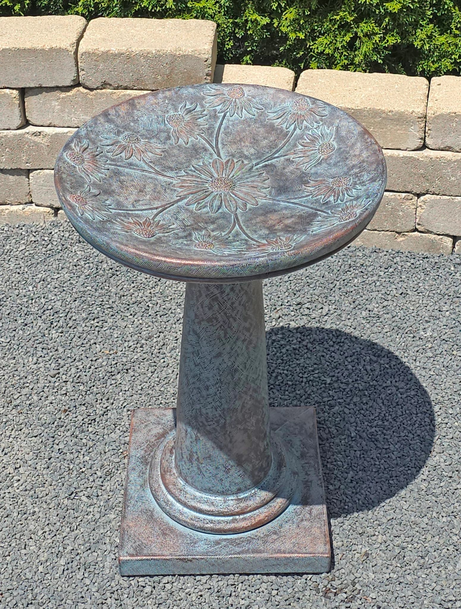 Wildflower Birdbath