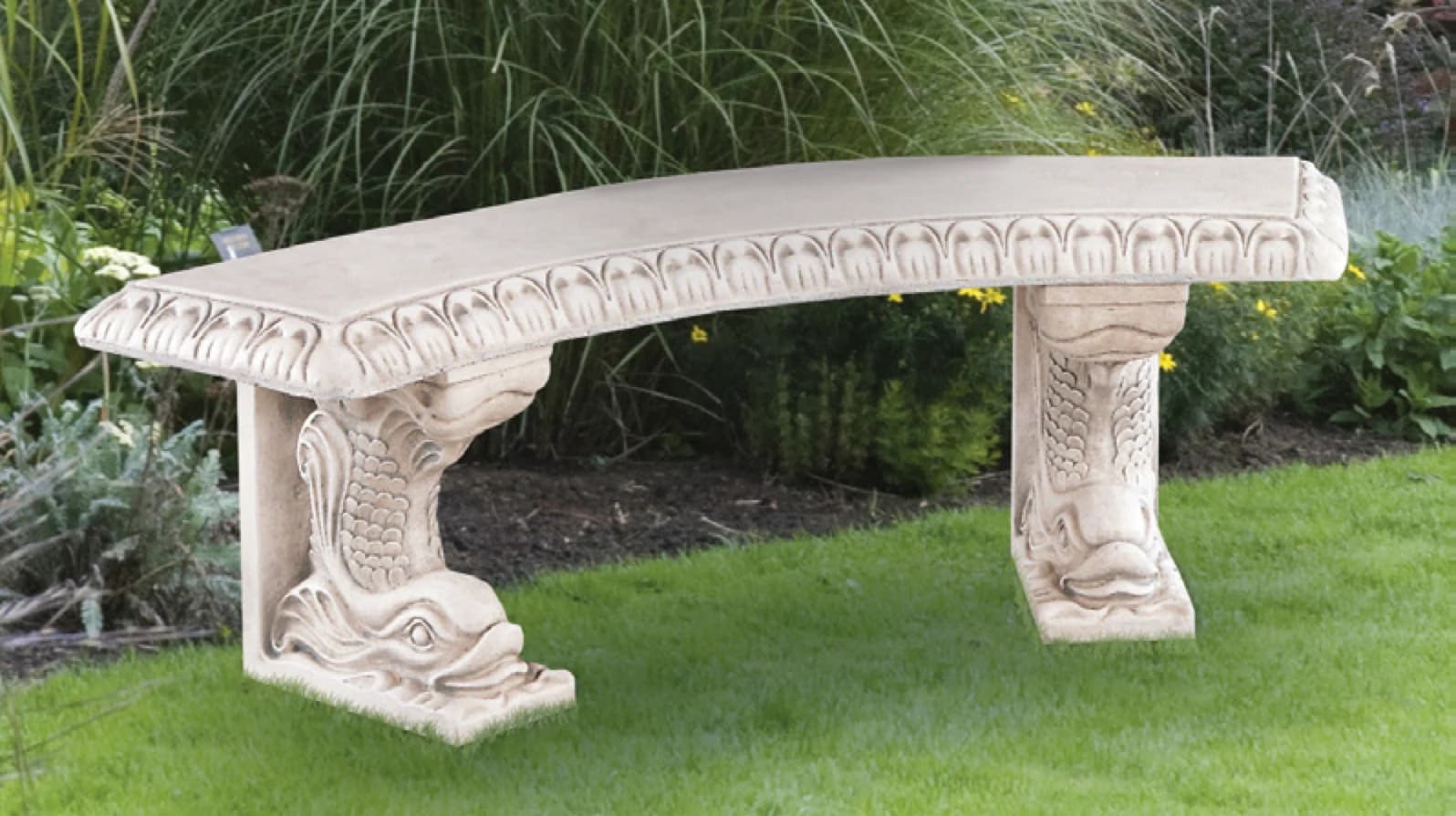 Dolphin Curved Bench
