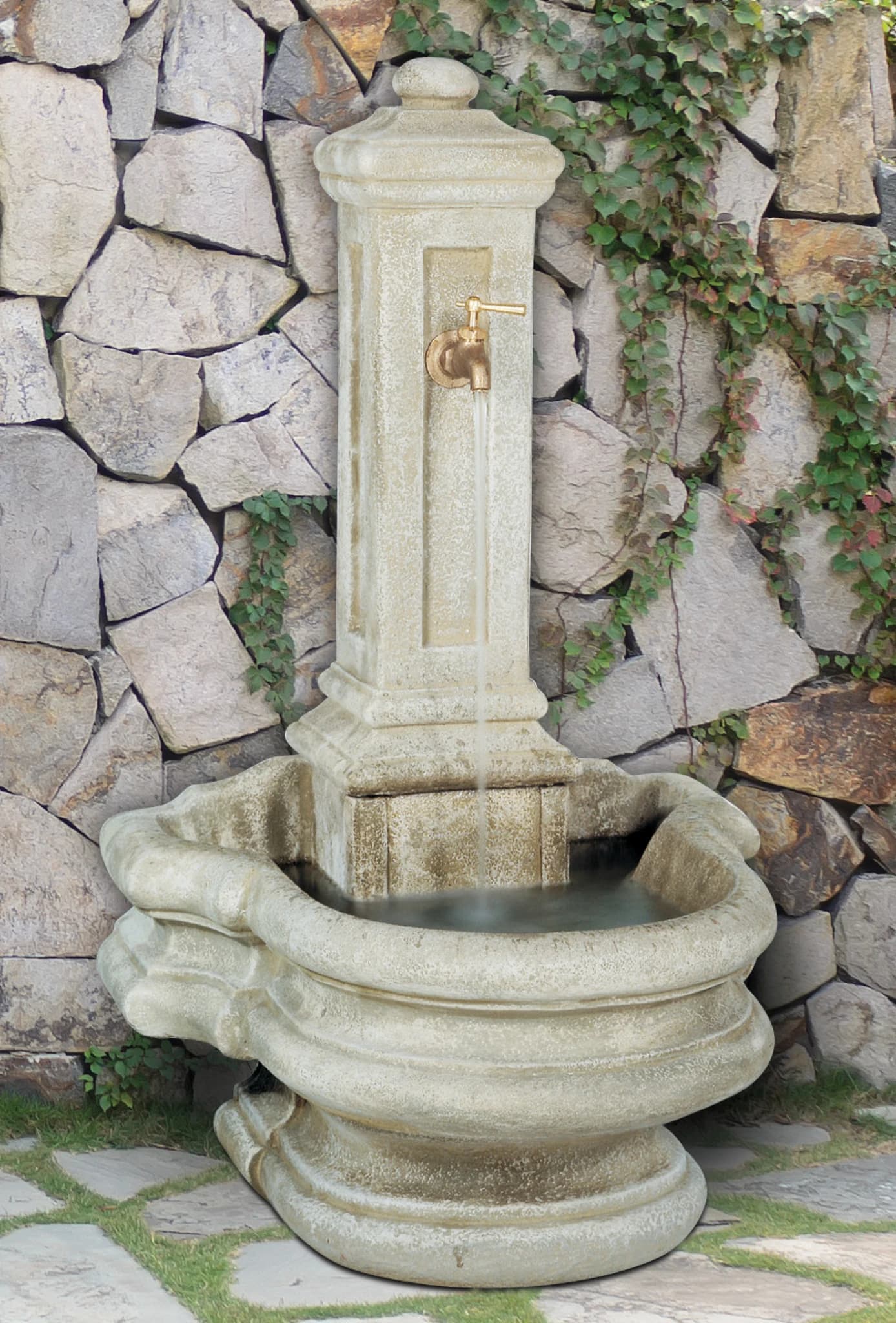 Column Well Fountain