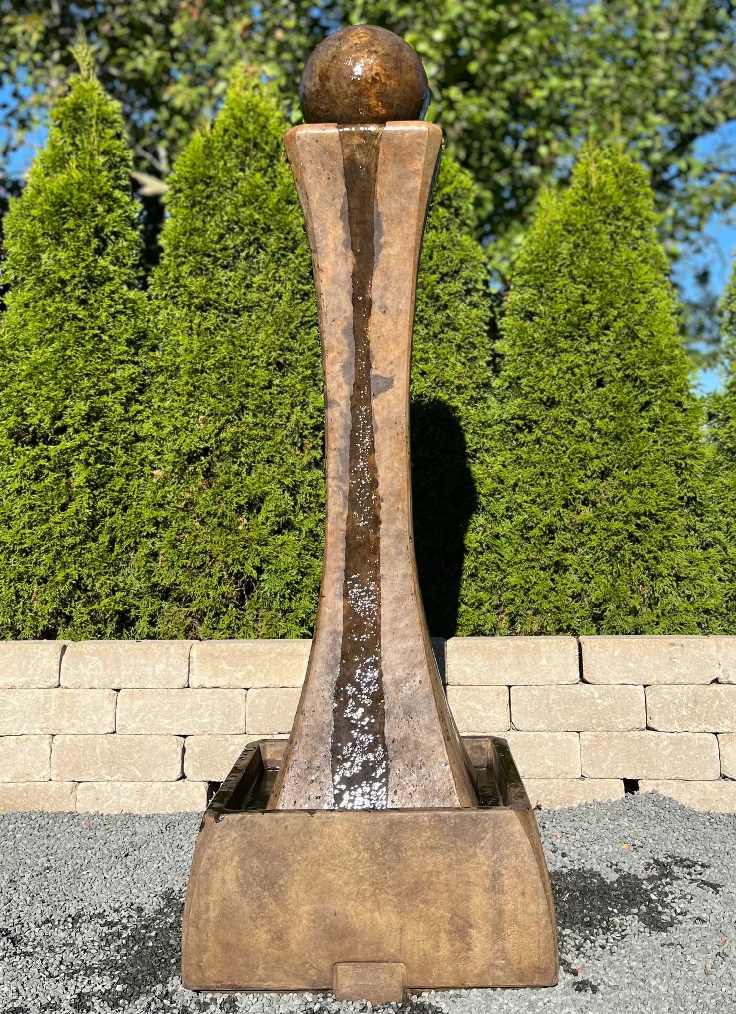 Tall Hourglass Fountain