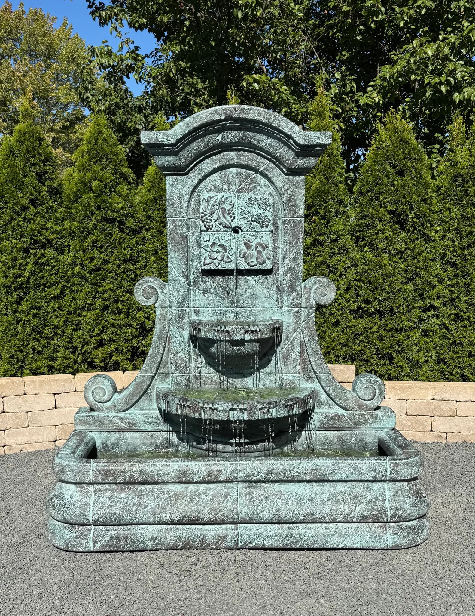 LaMura Four Seasons Flat Wall Fountain