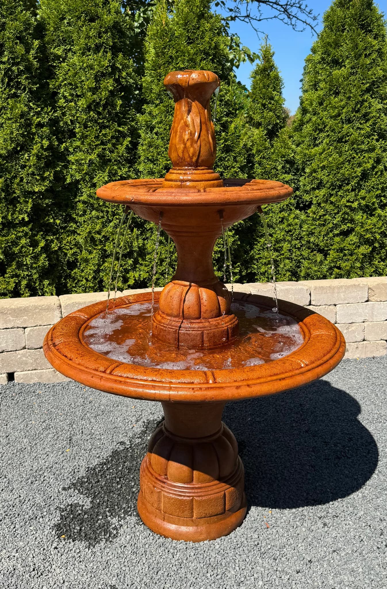 Small Contemporary Two-Tier Fountain