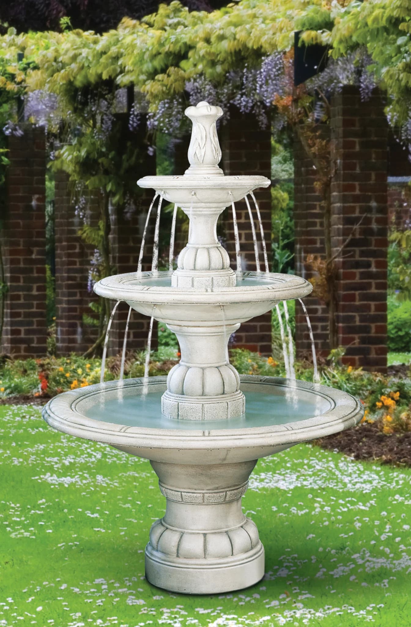 Large Contemporary Three-Tier Fountain