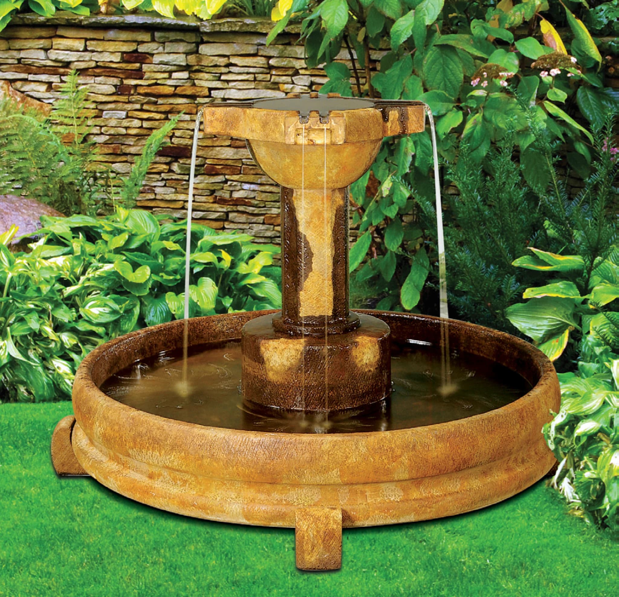 Overflowing Cross Fountain