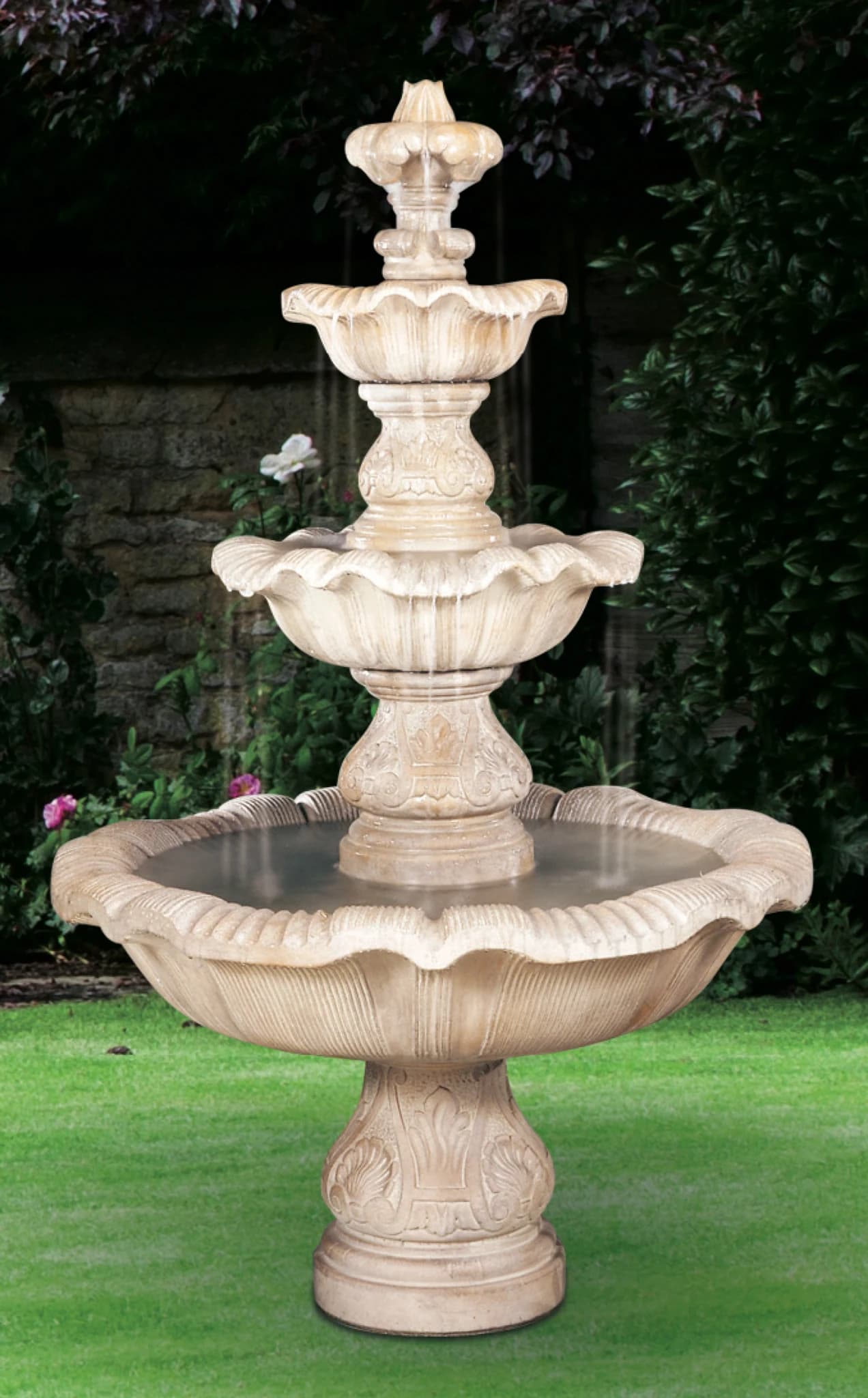 Three-Tier Renaissance Fountain
