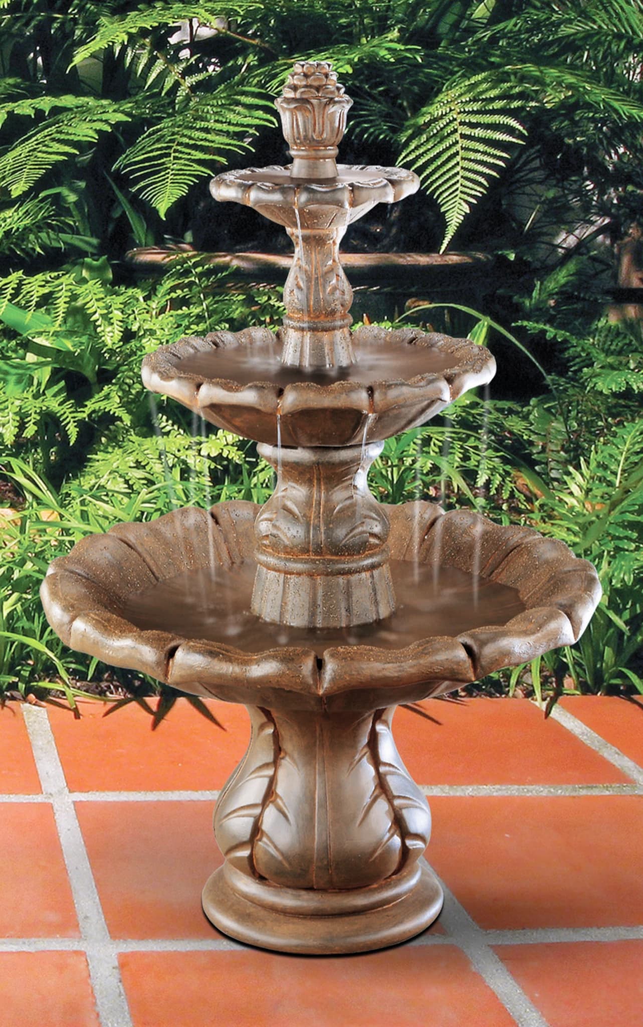 Classical Finial Three-Tier Fountain