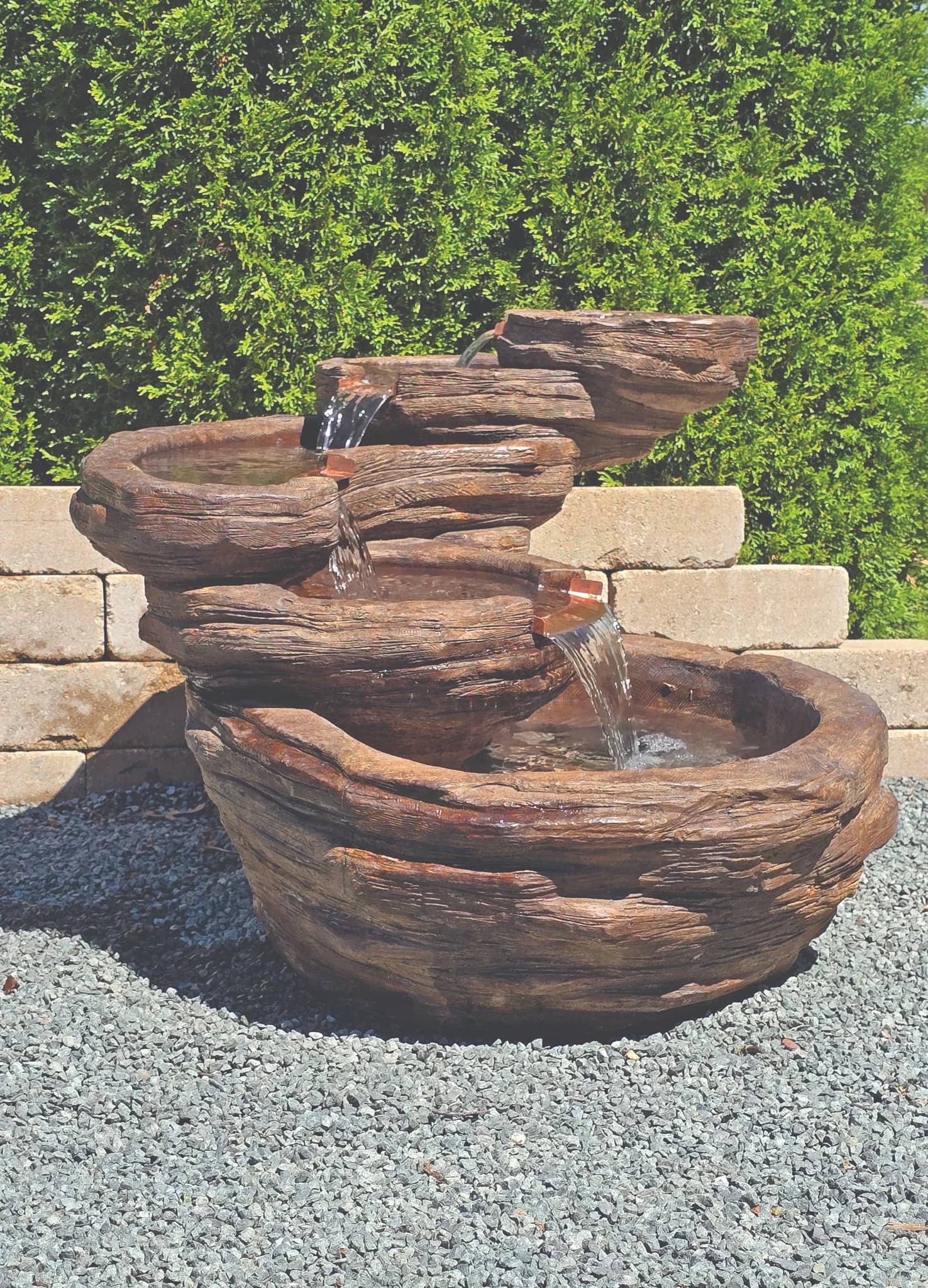 Curving Slate Fountain