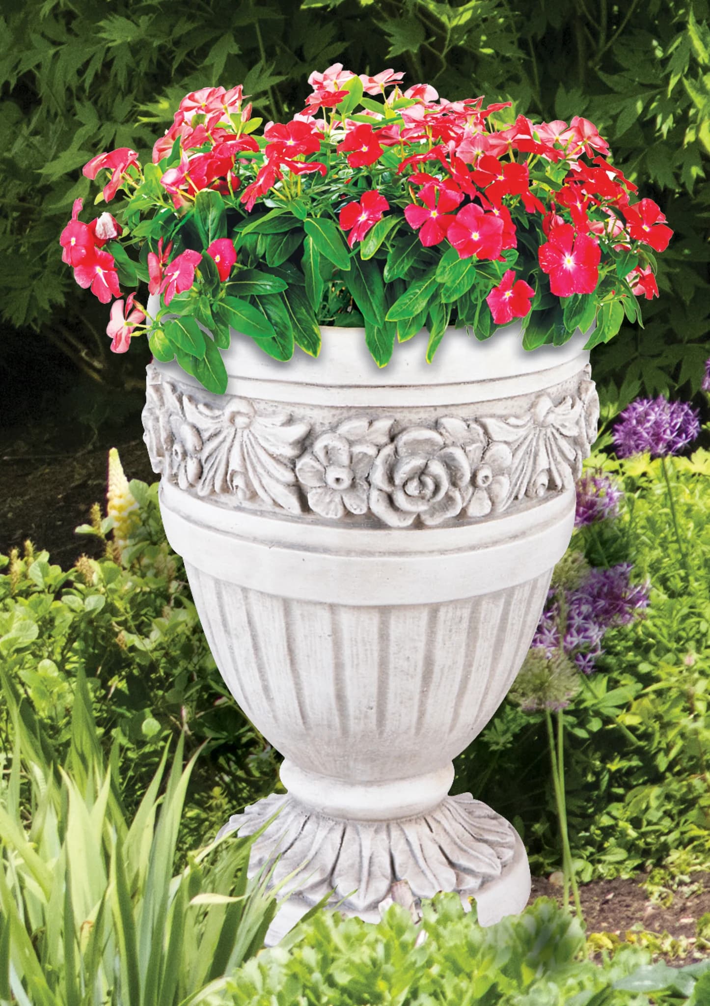 Large Flower Urn